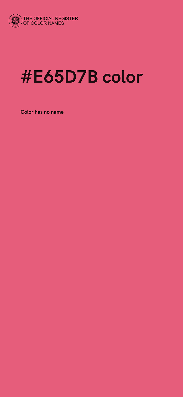 #E65D7B color image