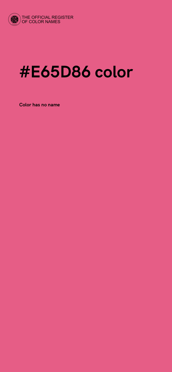 #E65D86 color image