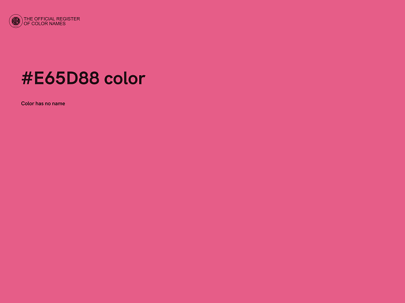 #E65D88 color image