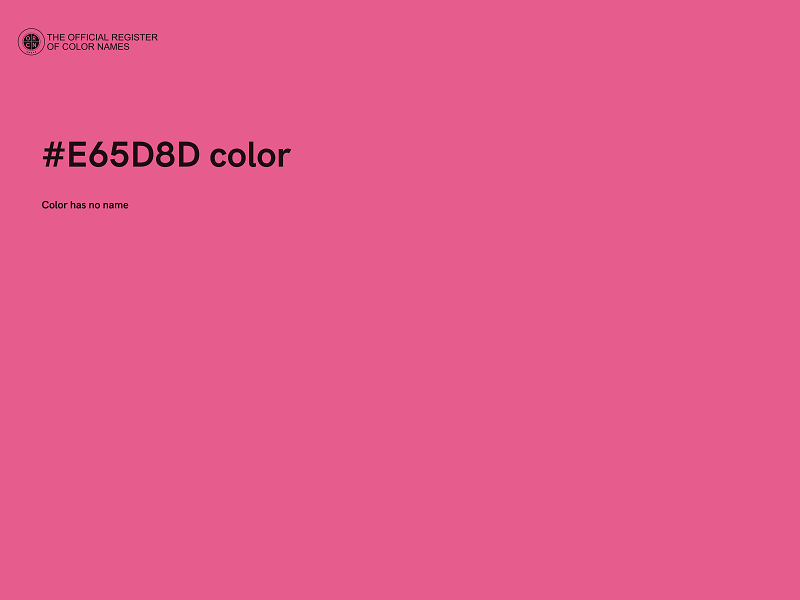 #E65D8D color image