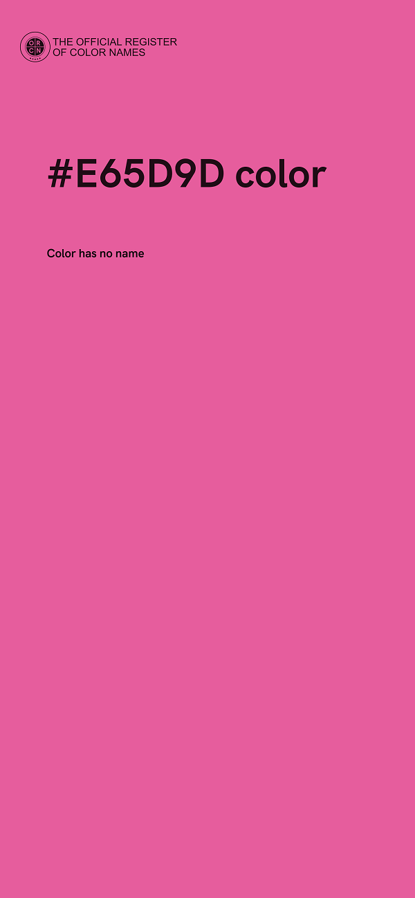 #E65D9D color image