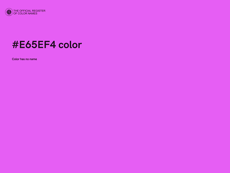 #E65EF4 color image
