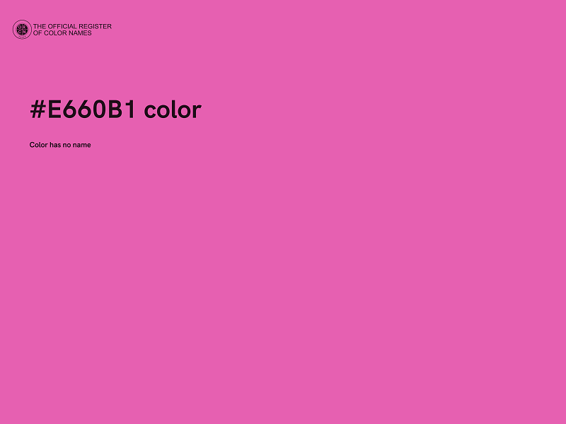 #E660B1 color image