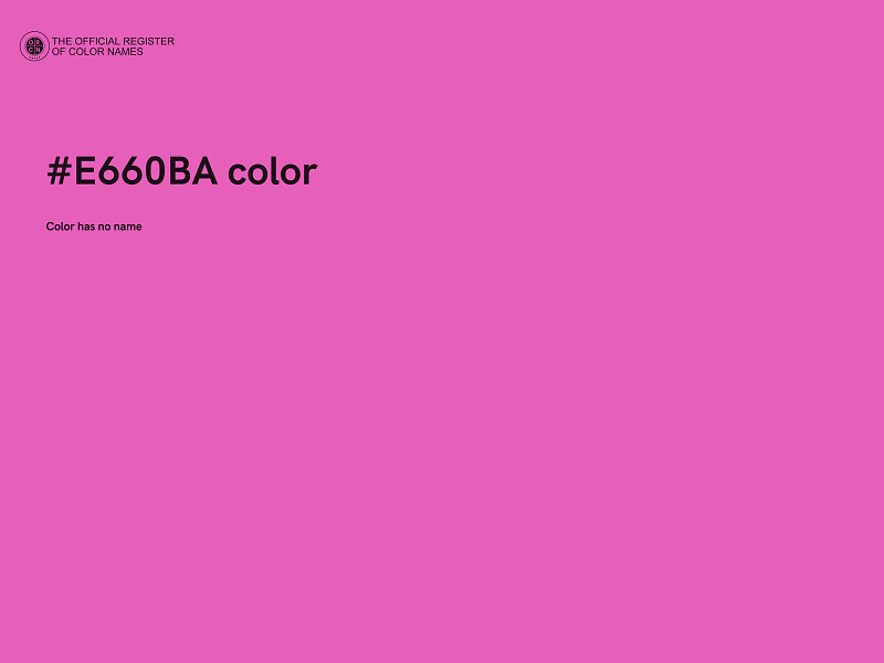 #E660BA color image