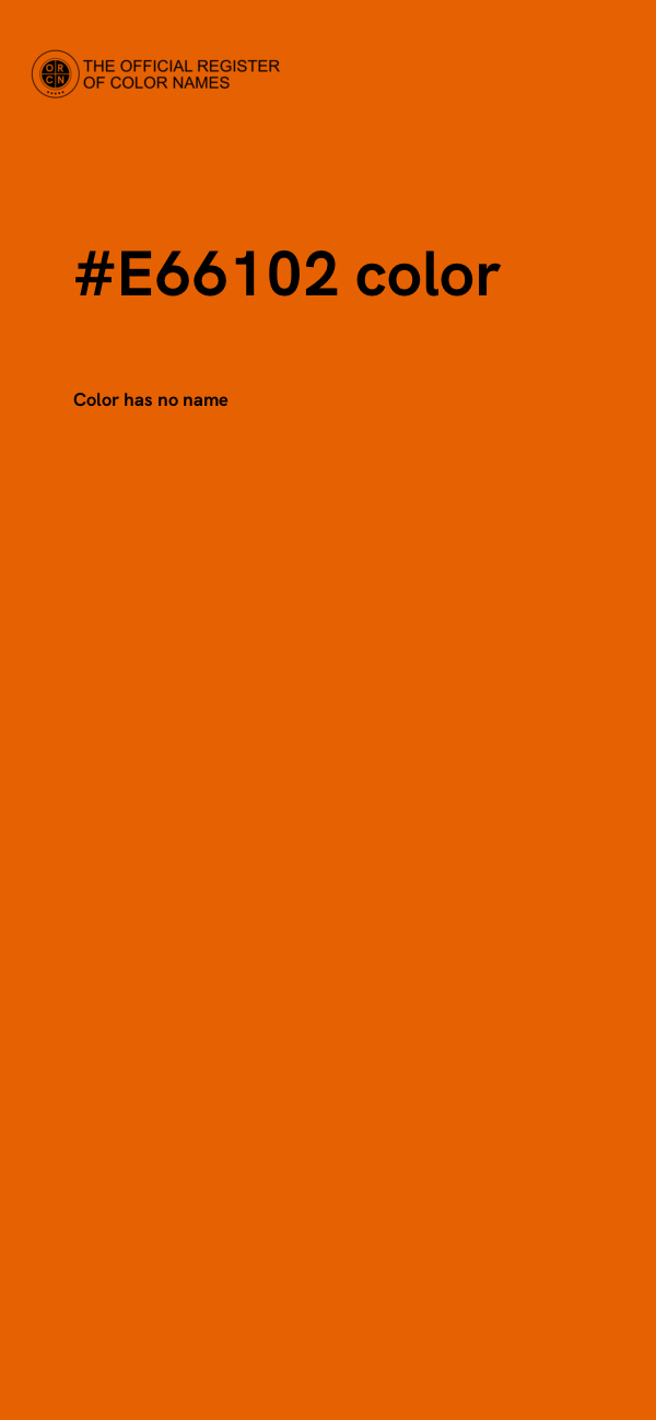 #E66102 color image