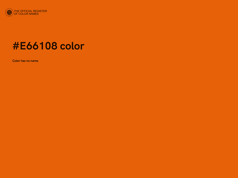 #E66108 color image