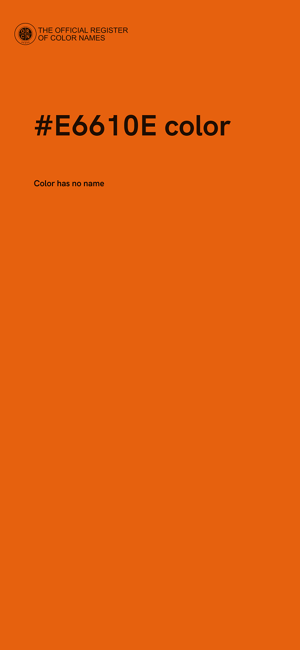 #E6610E color image