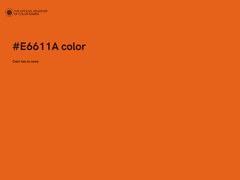 #E6611A color image