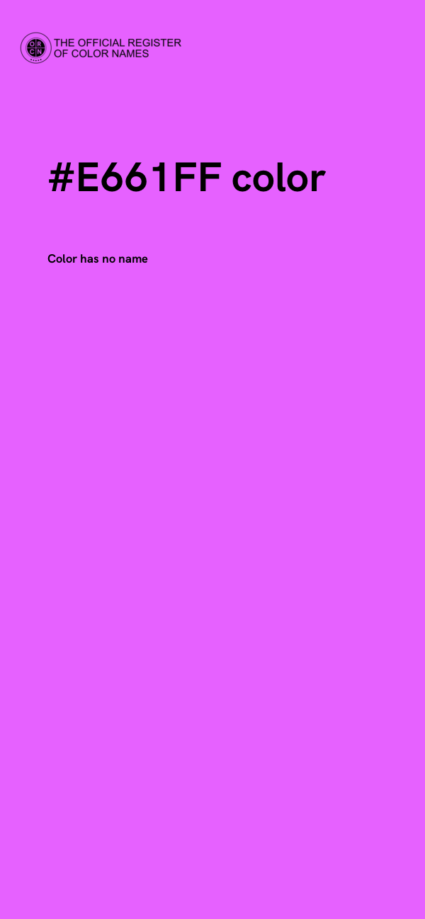 #E661FF color image