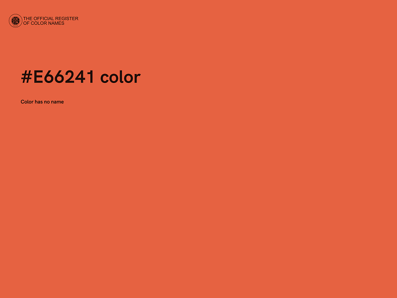 #E66241 color image