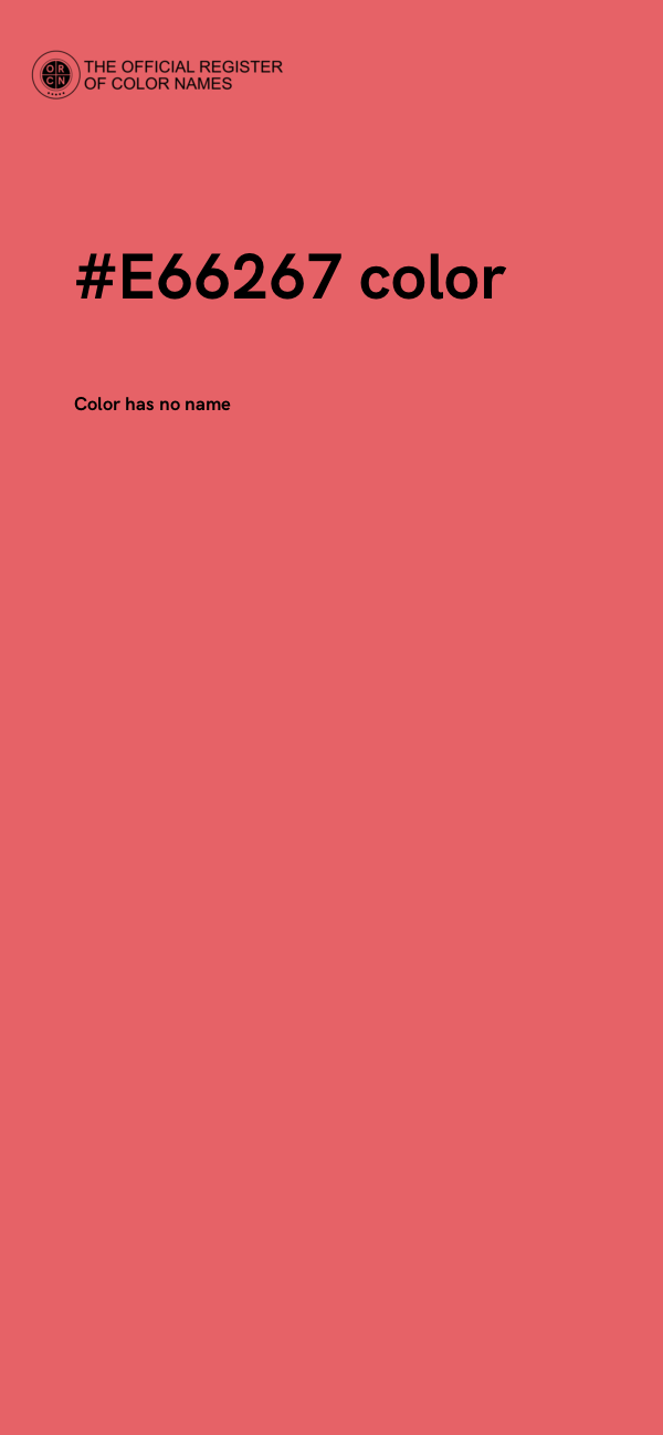 #E66267 color image