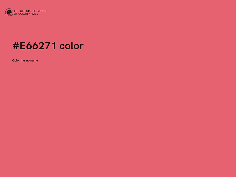 #E66271 color image