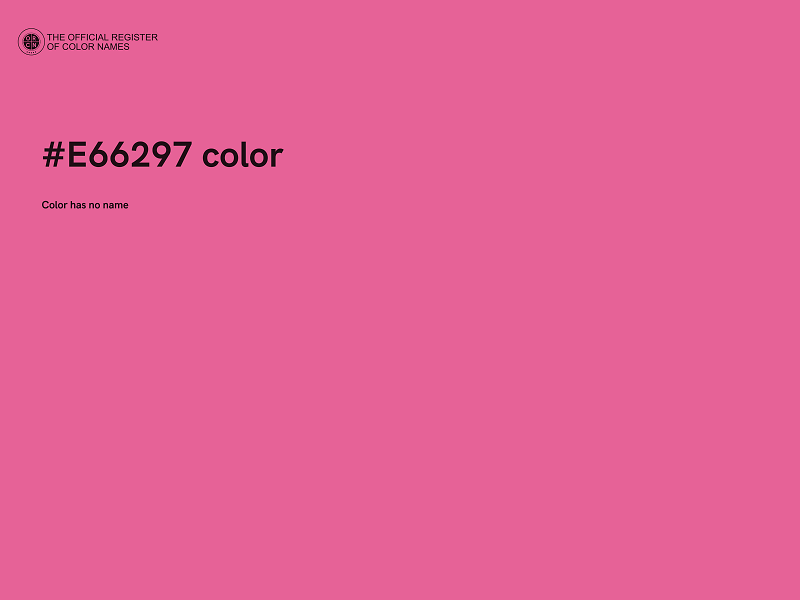 #E66297 color image