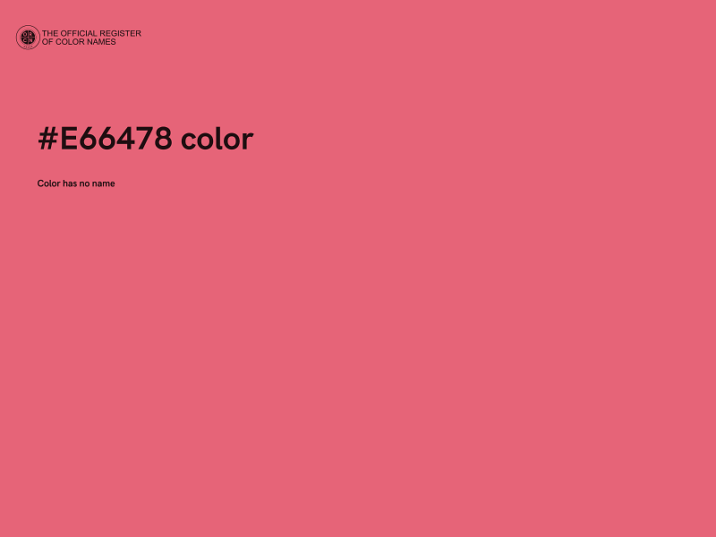 #E66478 color image