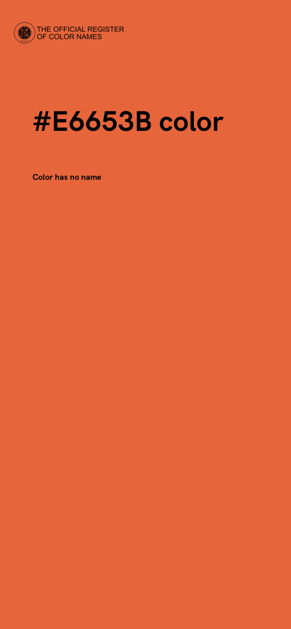 #E6653B color image