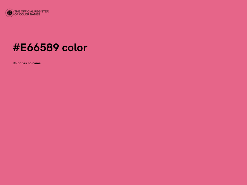 #E66589 color image