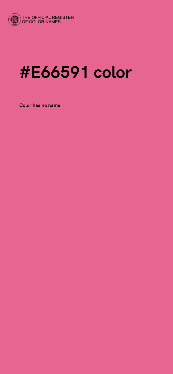 #E66591 color image