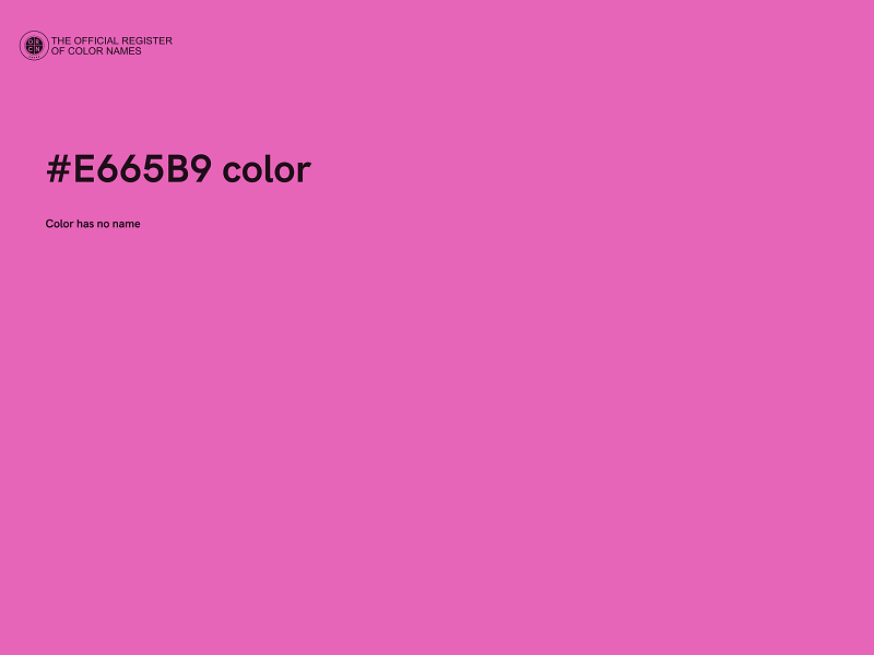 #E665B9 color image