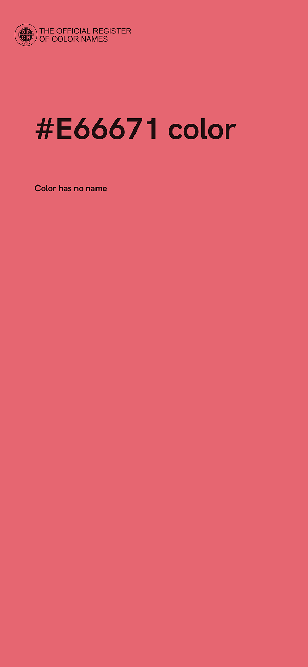 #E66671 color image