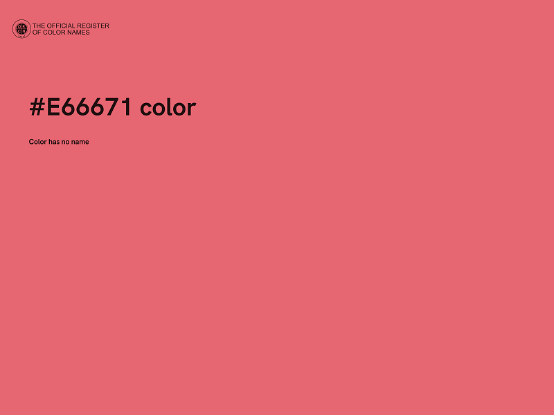 #E66671 color image