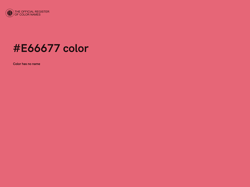 #E66677 color image