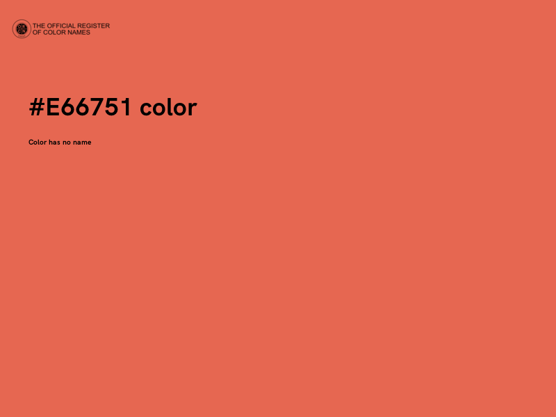 #E66751 color image