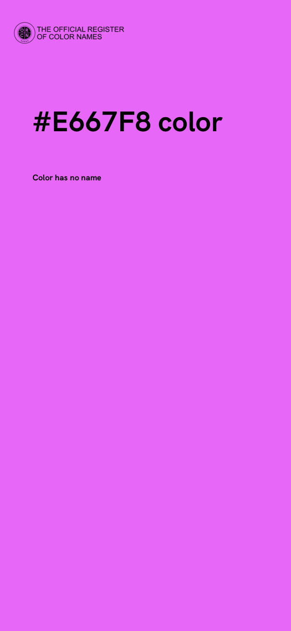 #E667F8 color image