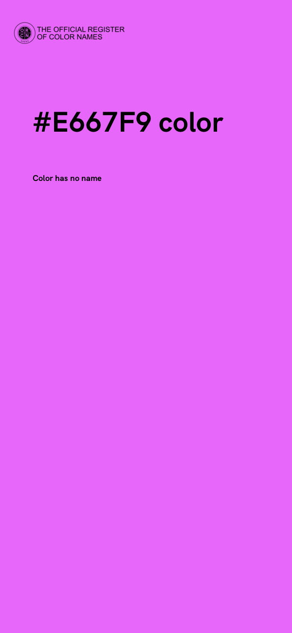 #E667F9 color image