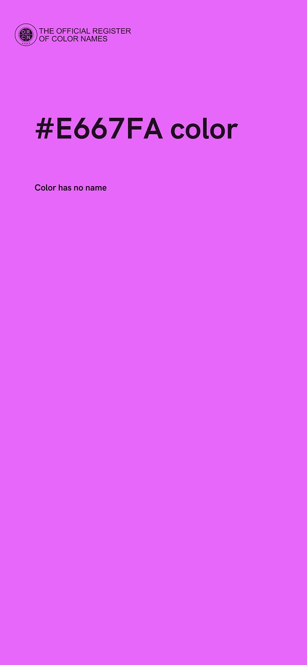 #E667FA color image