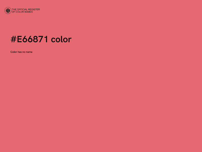 #E66871 color image