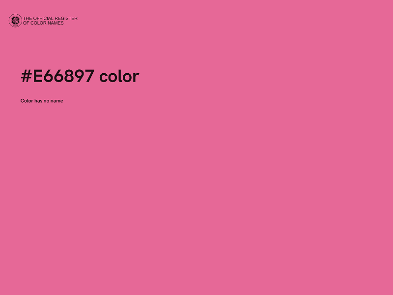 #E66897 color image