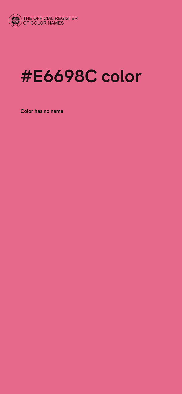 #E6698C color image