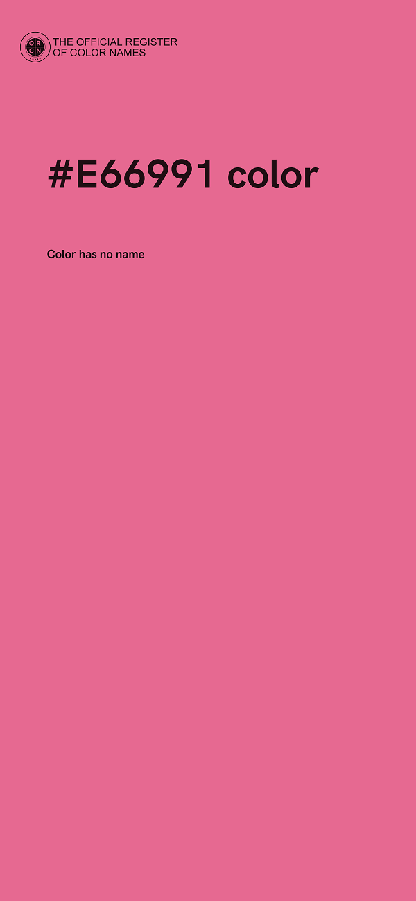 #E66991 color image
