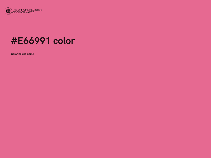 #E66991 color image
