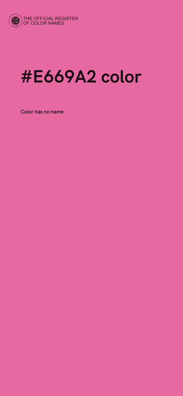 #E669A2 color image