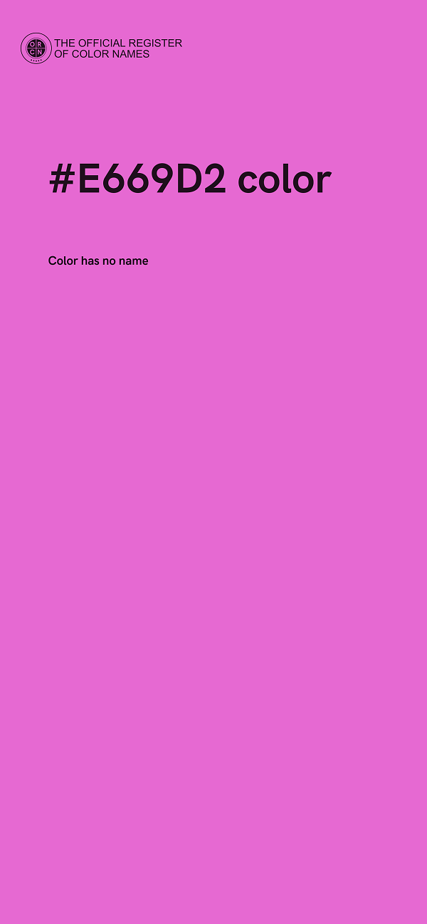 #E669D2 color image