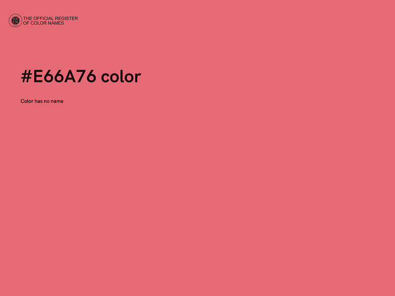 #E66A76 color image