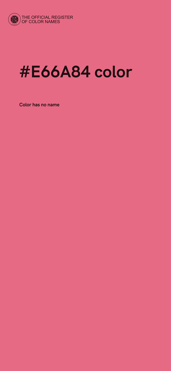 #E66A84 color image