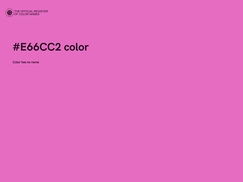 #E66CC2 color image