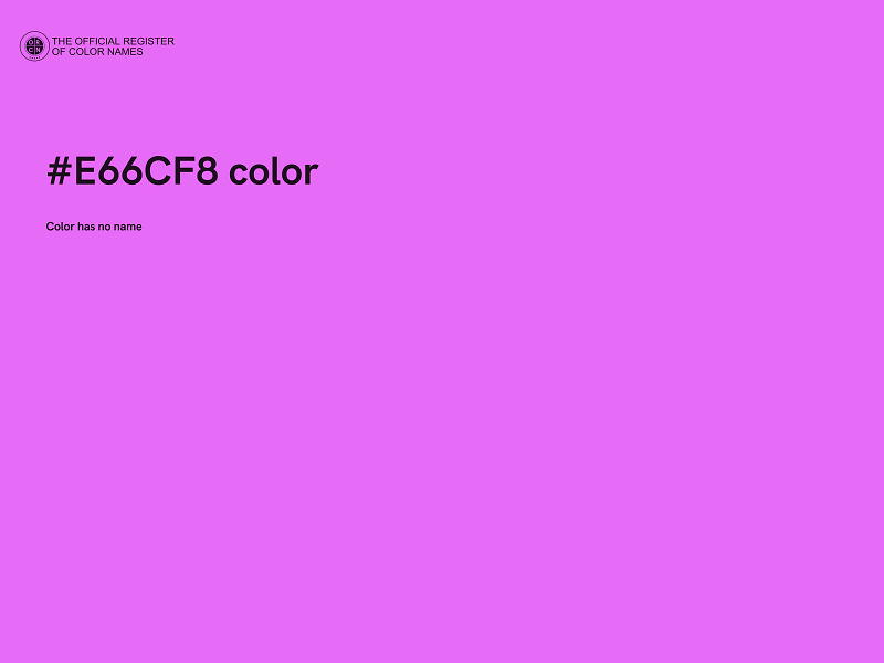 #E66CF8 color image