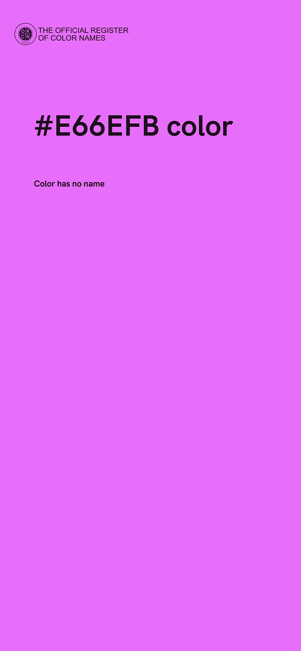 #E66EFB color image