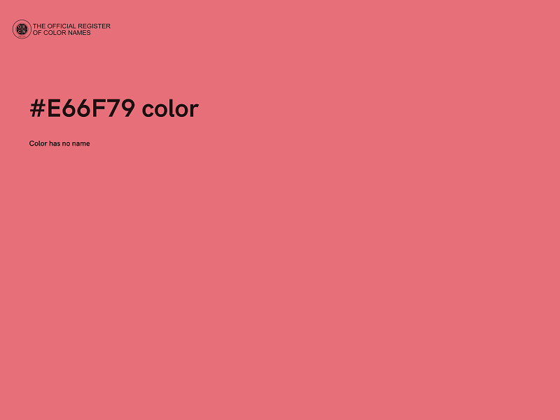#E66F79 color image