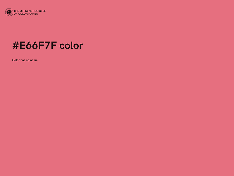 #E66F7F color image