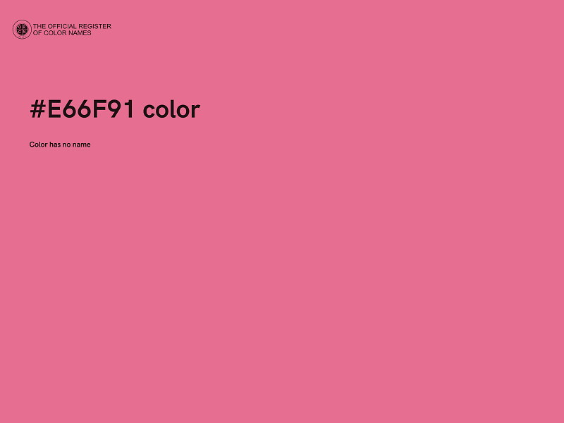 #E66F91 color image