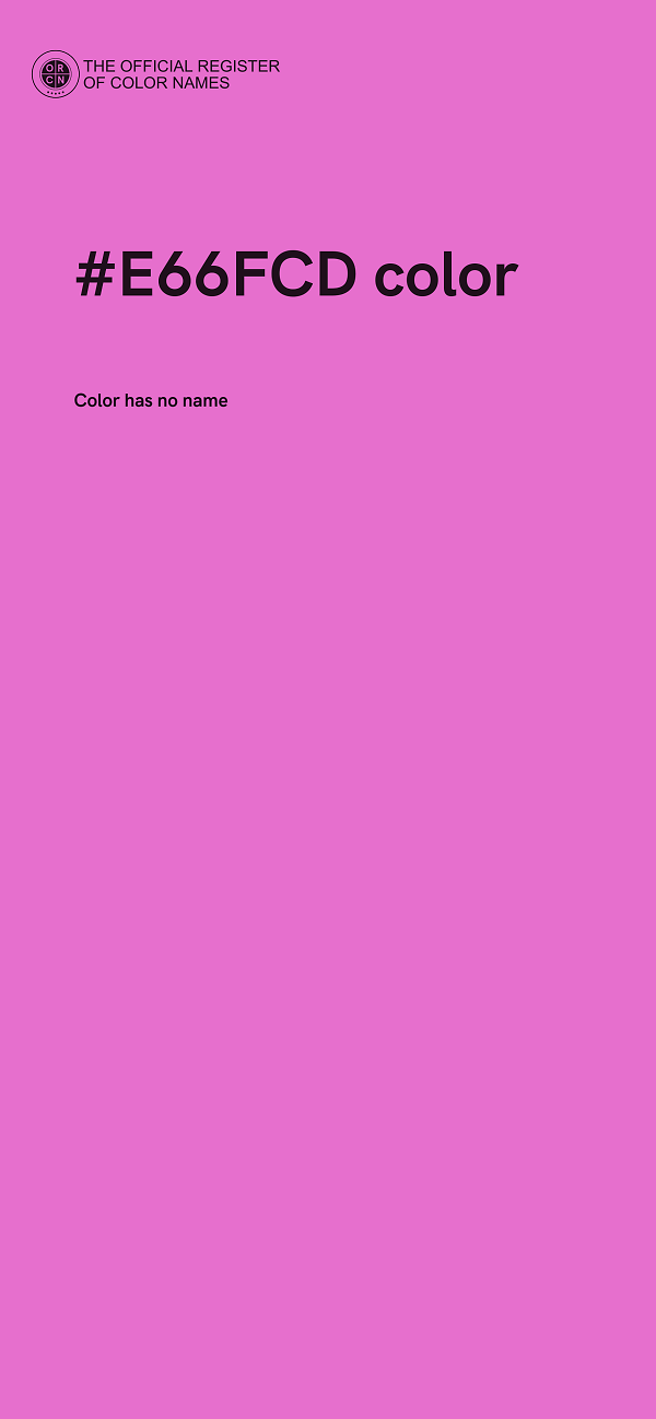 #E66FCD color image