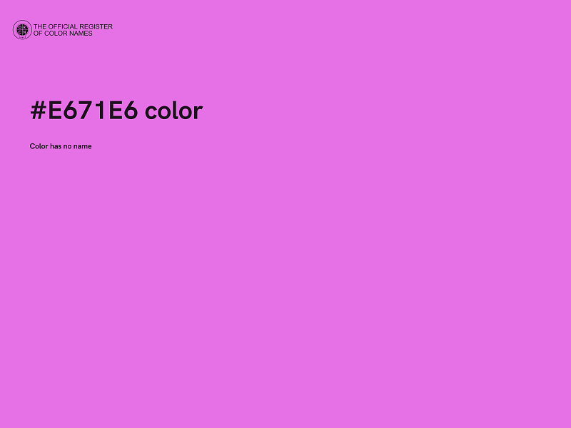 #E671E6 color image