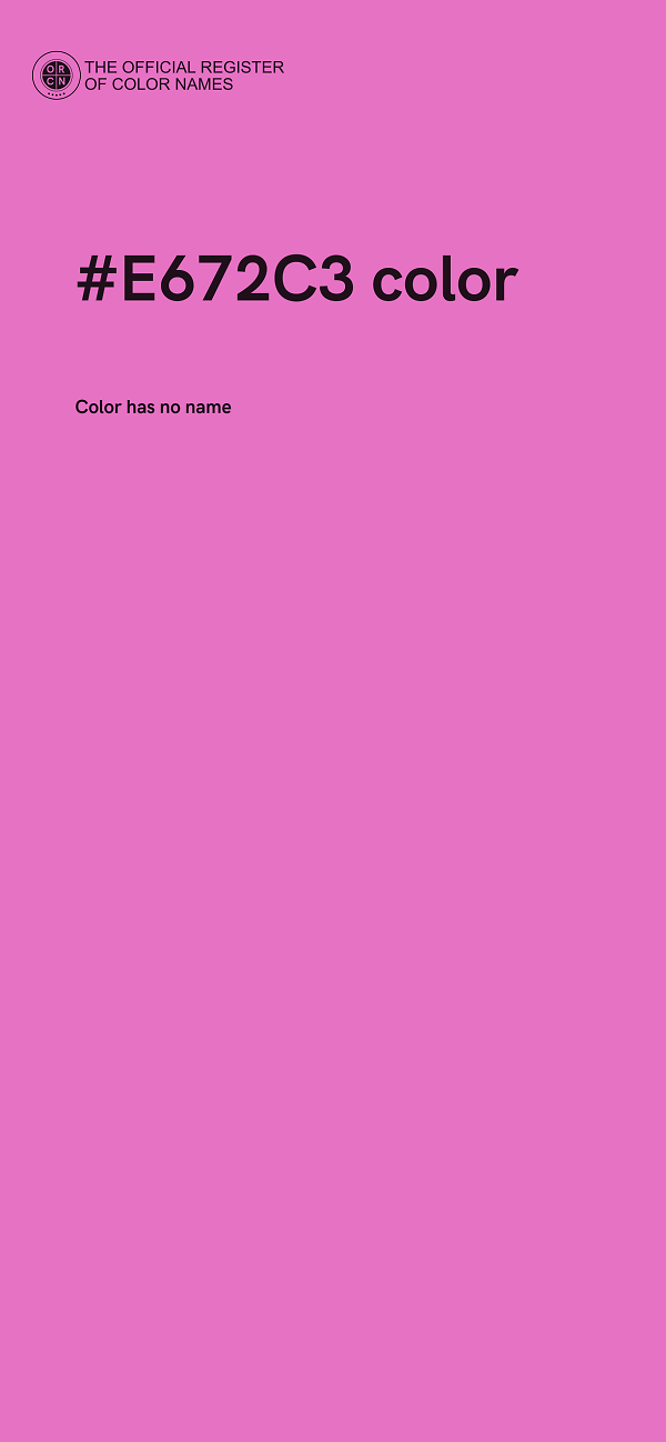 #E672C3 color image