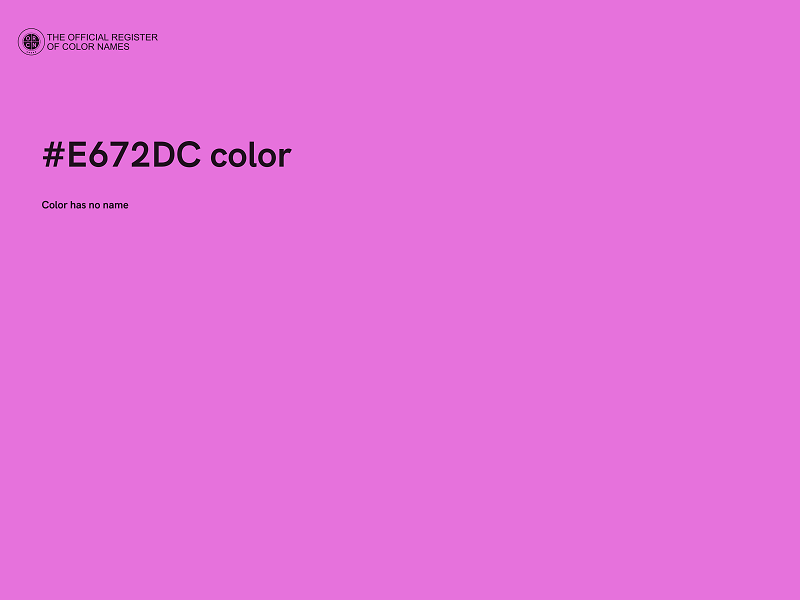 #E672DC color image