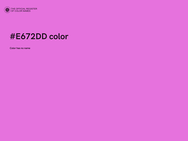 #E672DD color image