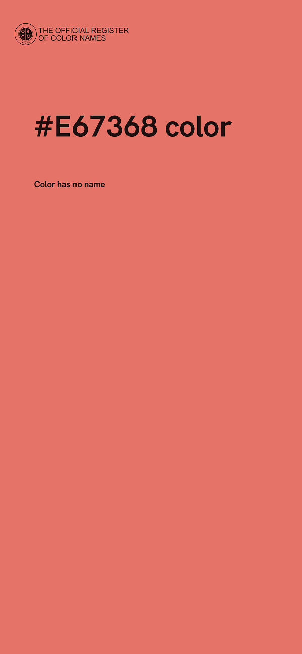 #E67368 color image